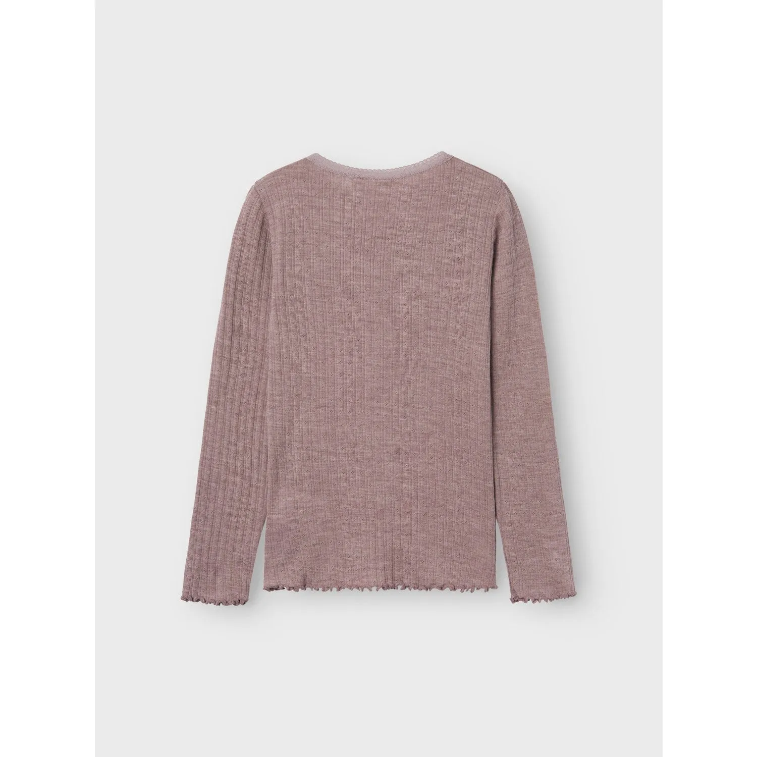 Name It Purple Dove Wossa Wool/Silk Rib Blouse