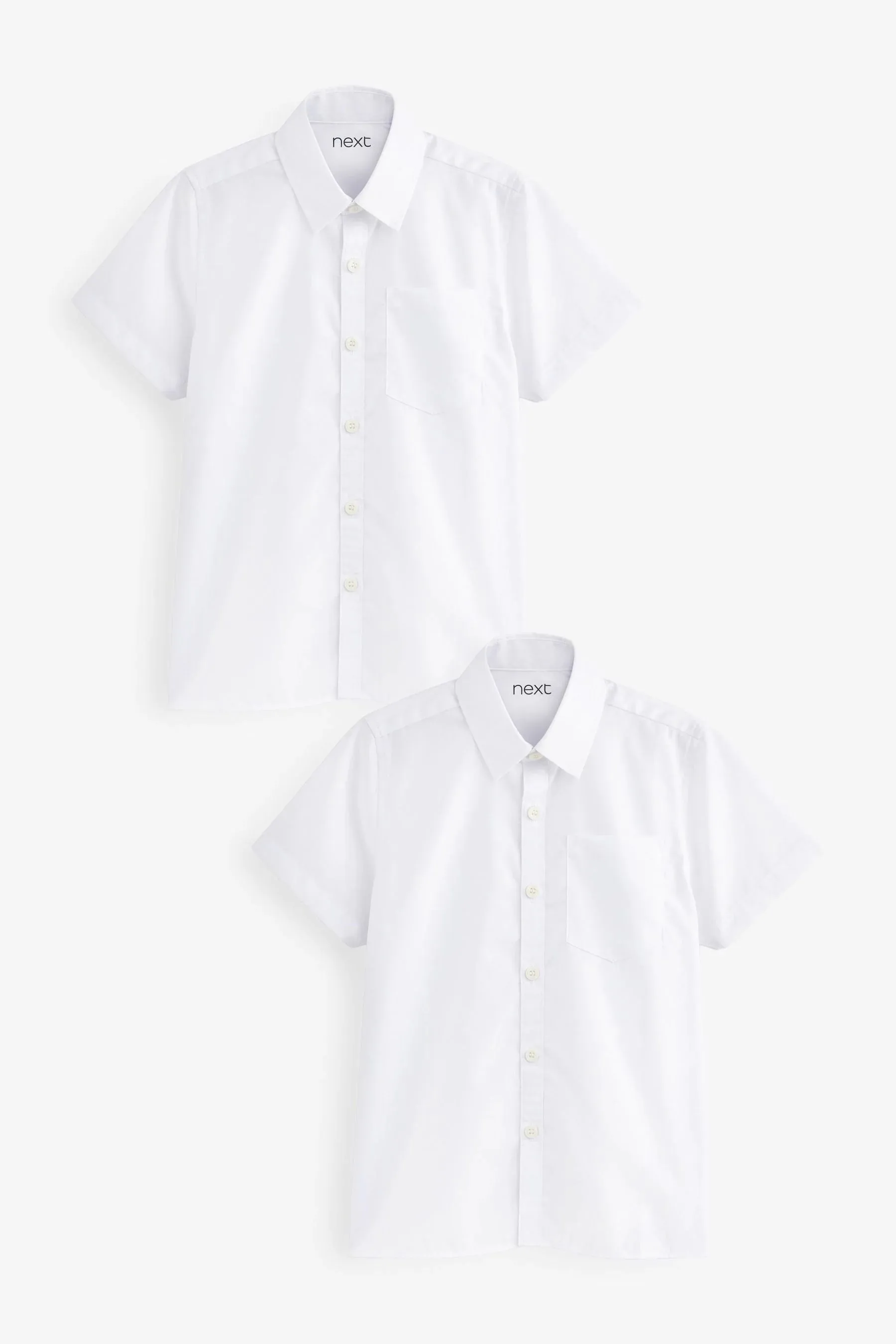 Next White Pack of 2 School Boys Shirt