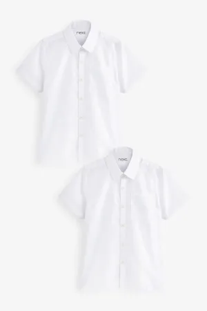 Next White Pack of 2 School Boys Shirt
