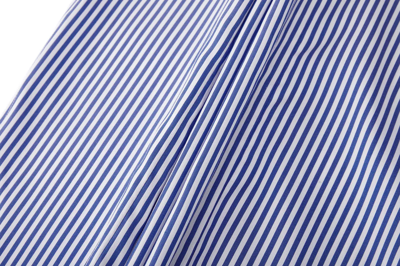 Premium Cotton Silk Stripe Shirt