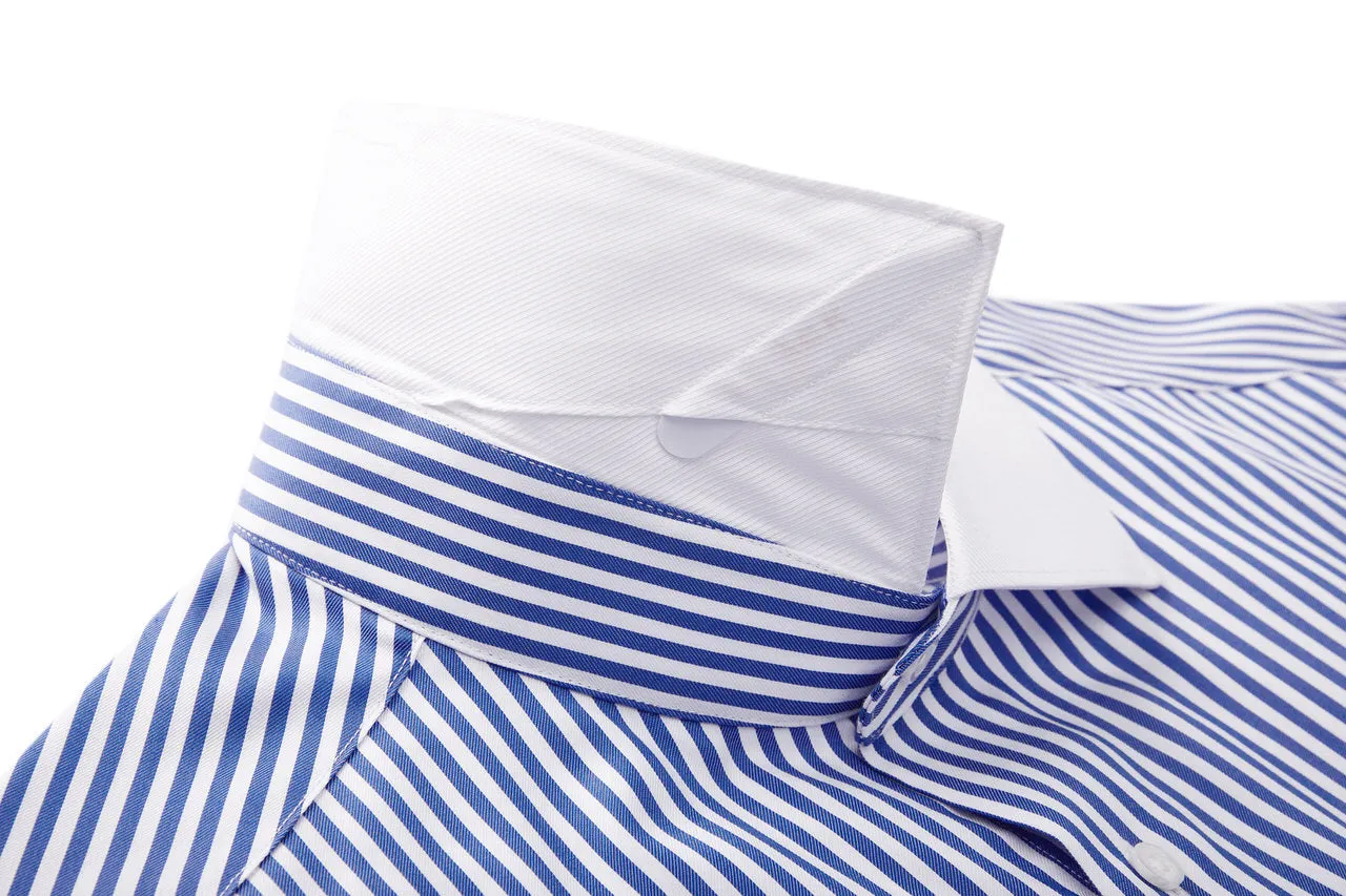 Premium Cotton Silk Stripe Shirt