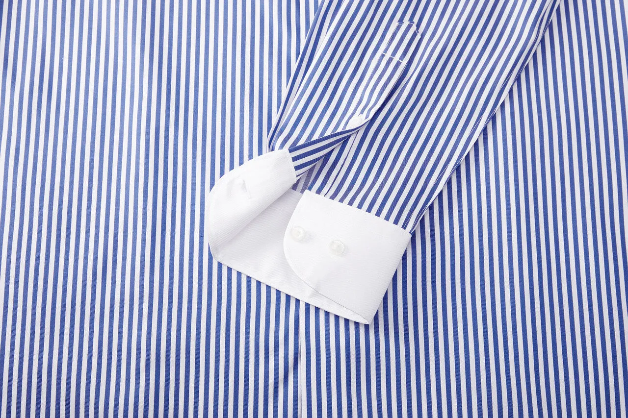 Premium Cotton Silk Stripe Shirt