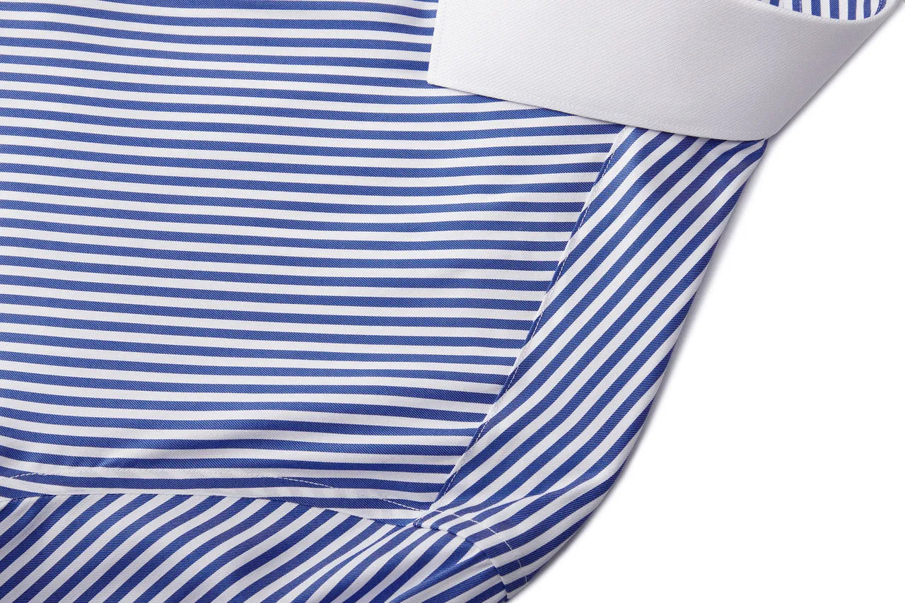 Premium Cotton Silk Stripe Shirt