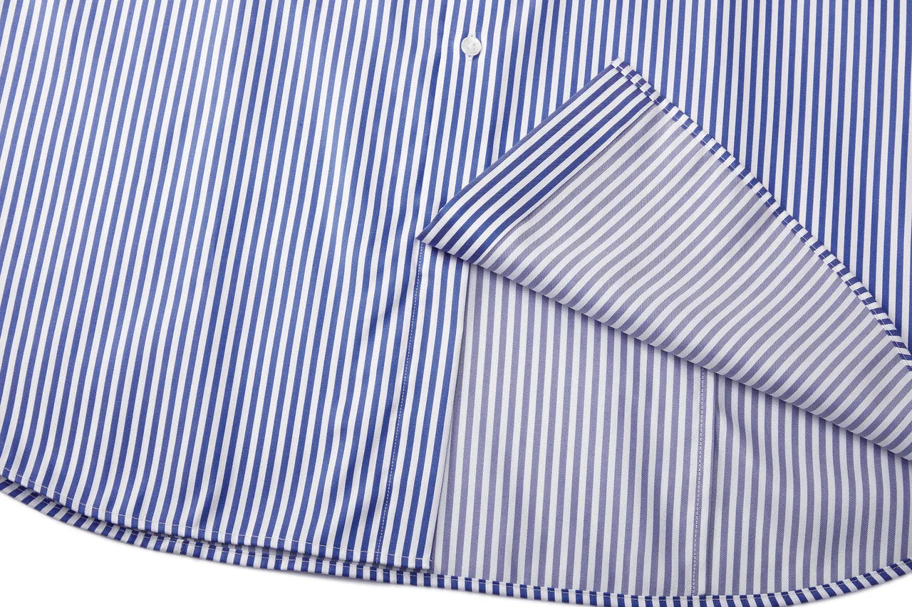 Premium Cotton Silk Stripe Shirt