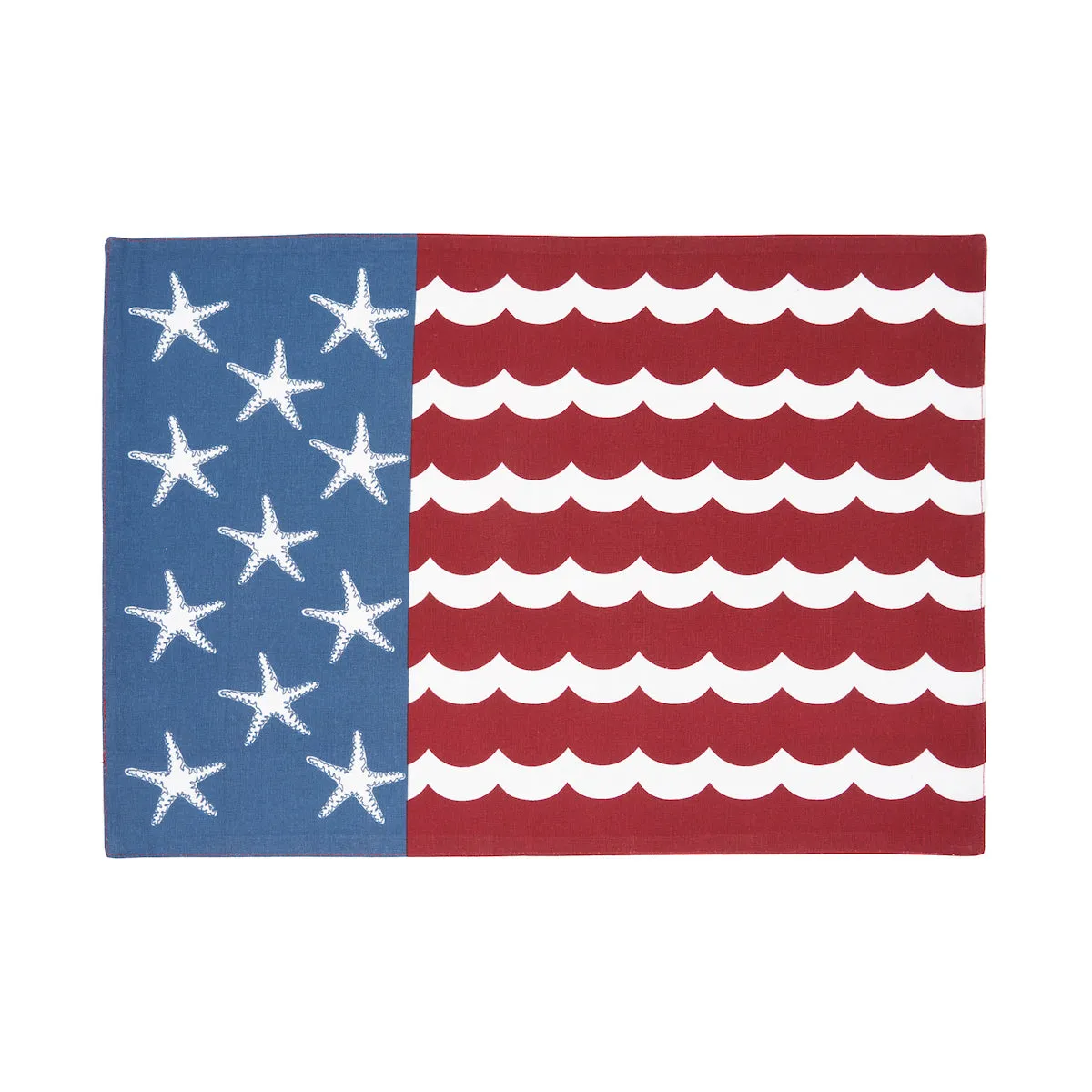 Red White and Waves Table Linens