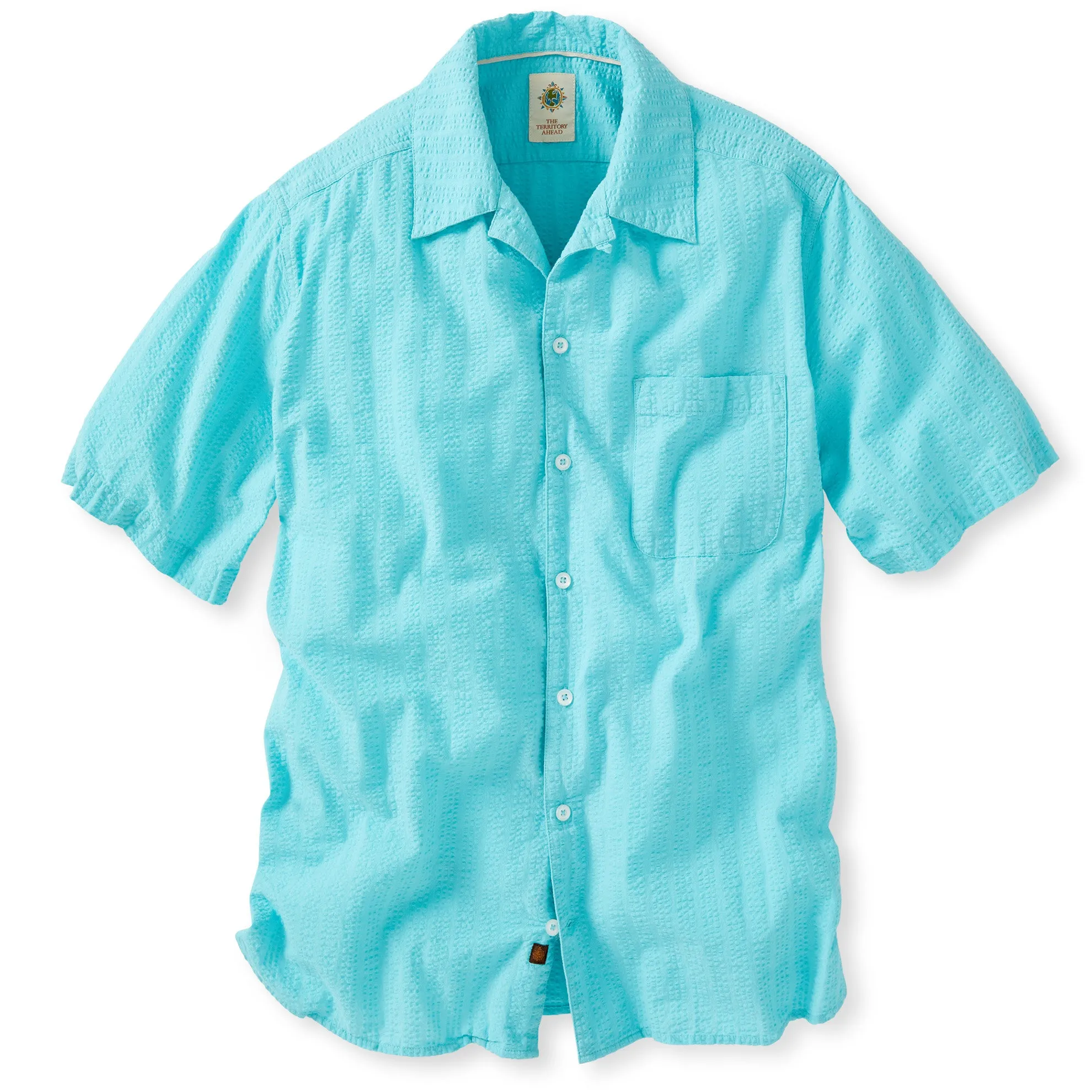 Short Sleeve Let It Breathe Seersucker Shirt - Tall