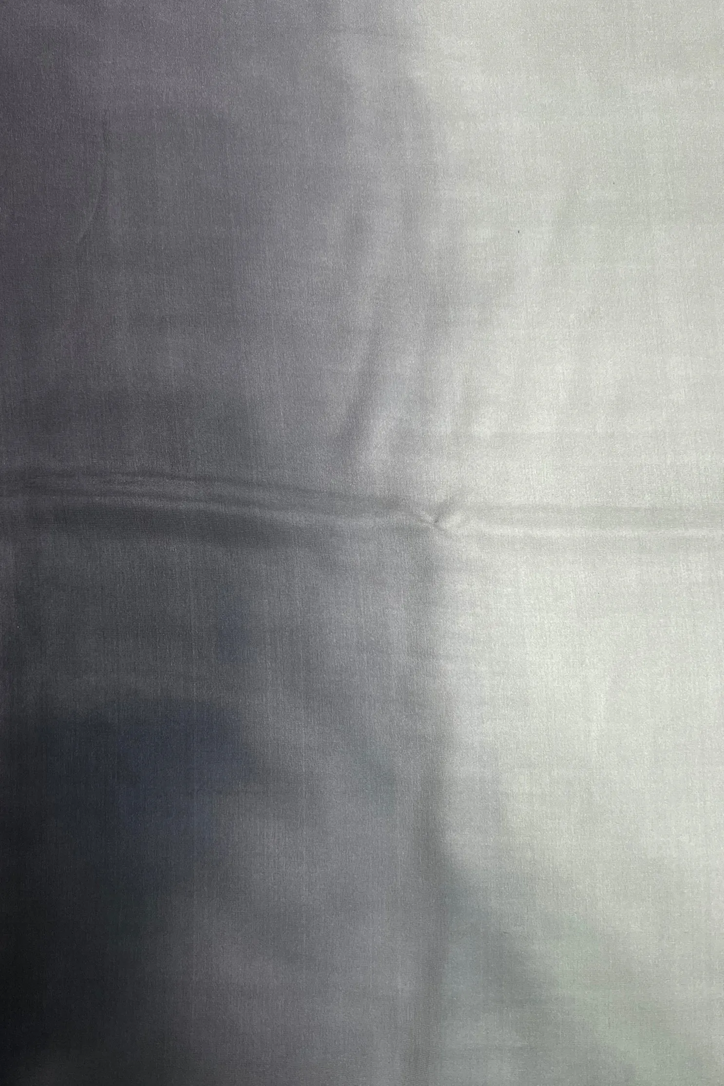 Sky Grey/Black Satin Crepe