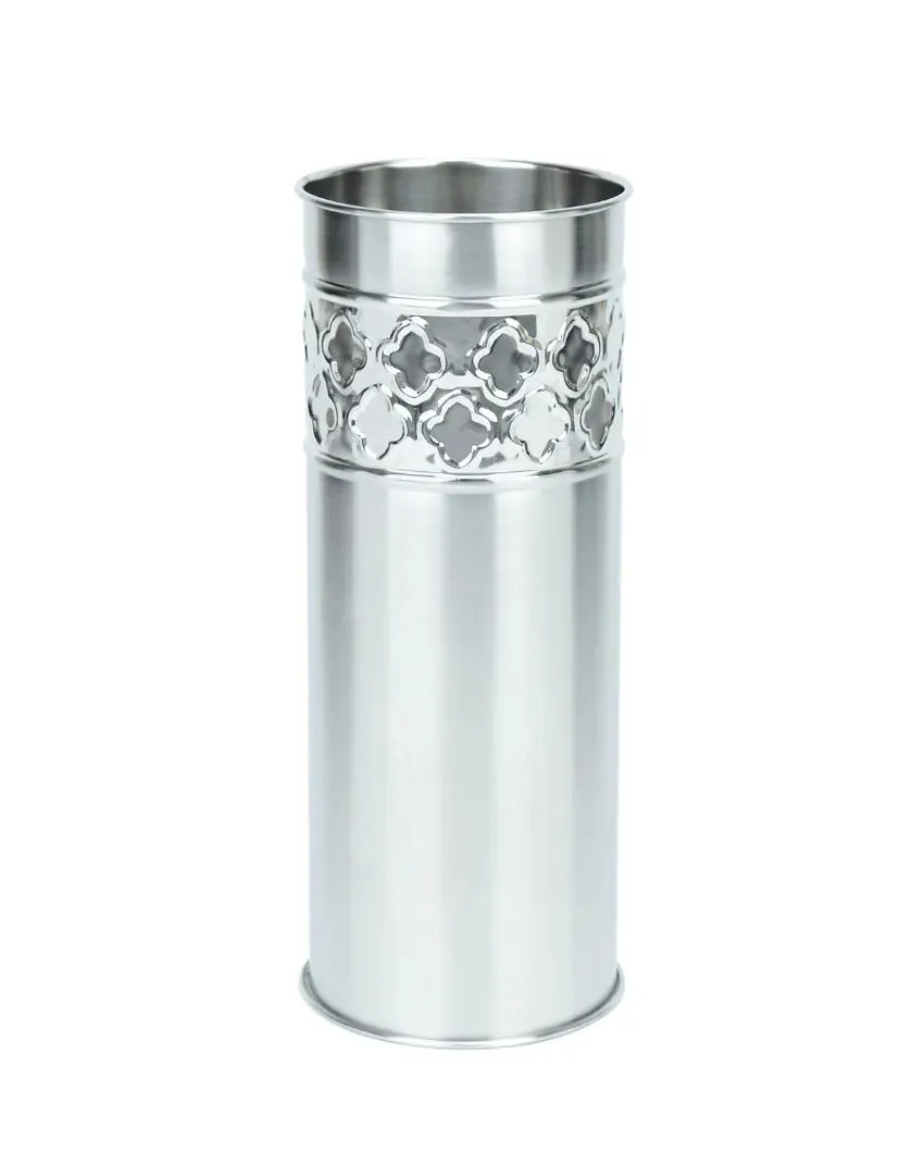 Starlit Silver Dot Stainless Steel Flower Vase