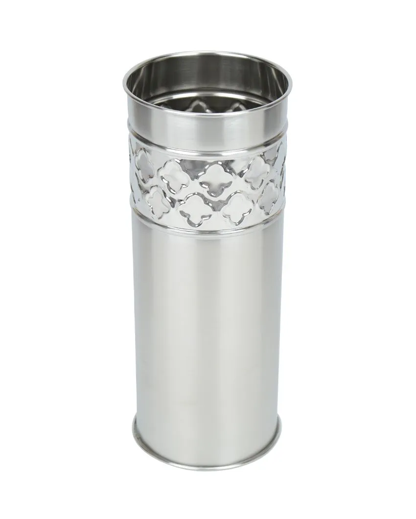 Starlit Silver Dot Stainless Steel Flower Vase