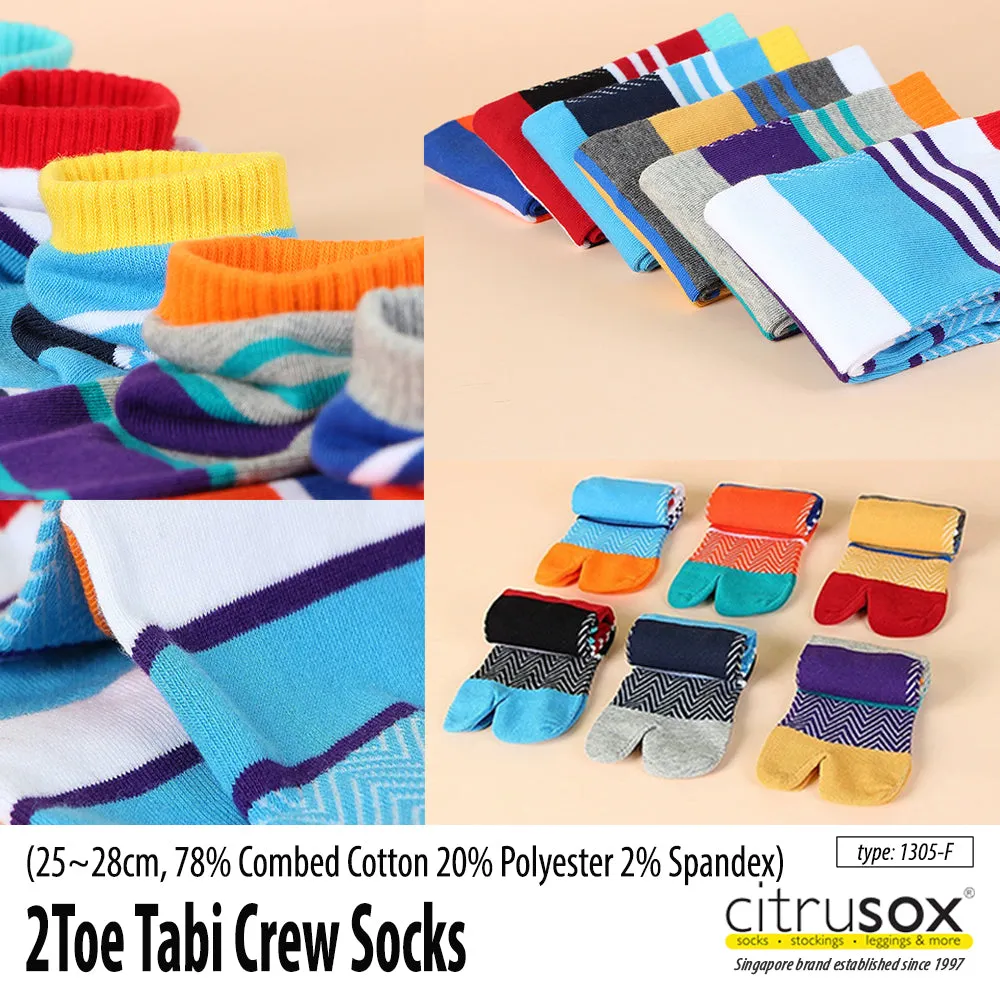 Stripes Tabi Ninja Crew Socks