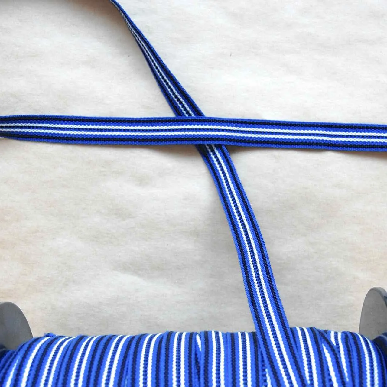 Swedish Cotton Trim, Railroad Stripe - Multiple Colorways