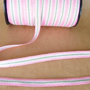 Swedish Cotton Trim, Railroad Stripe - Multiple Colorways