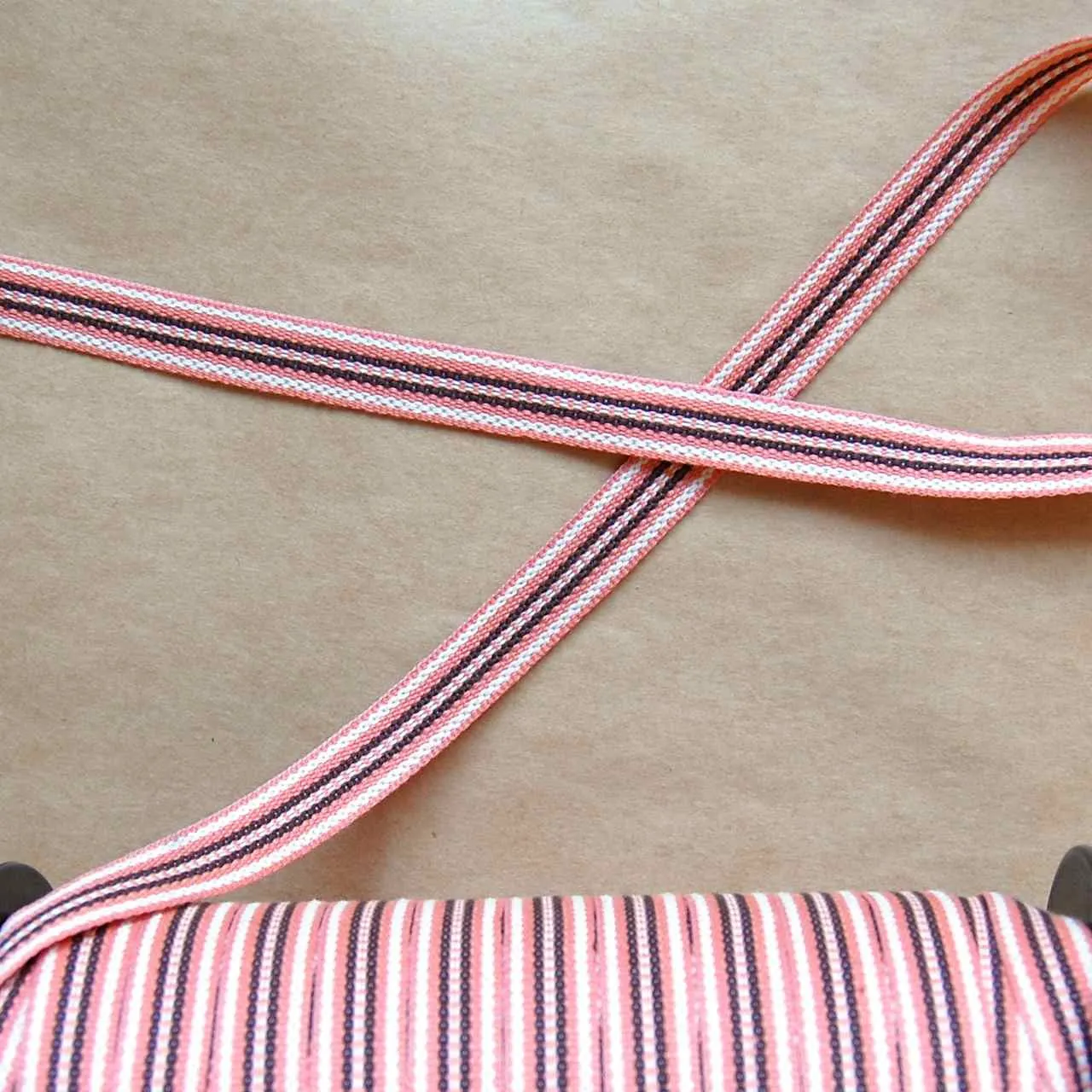 Swedish Cotton Trim, Railroad Stripe - Multiple Colorways