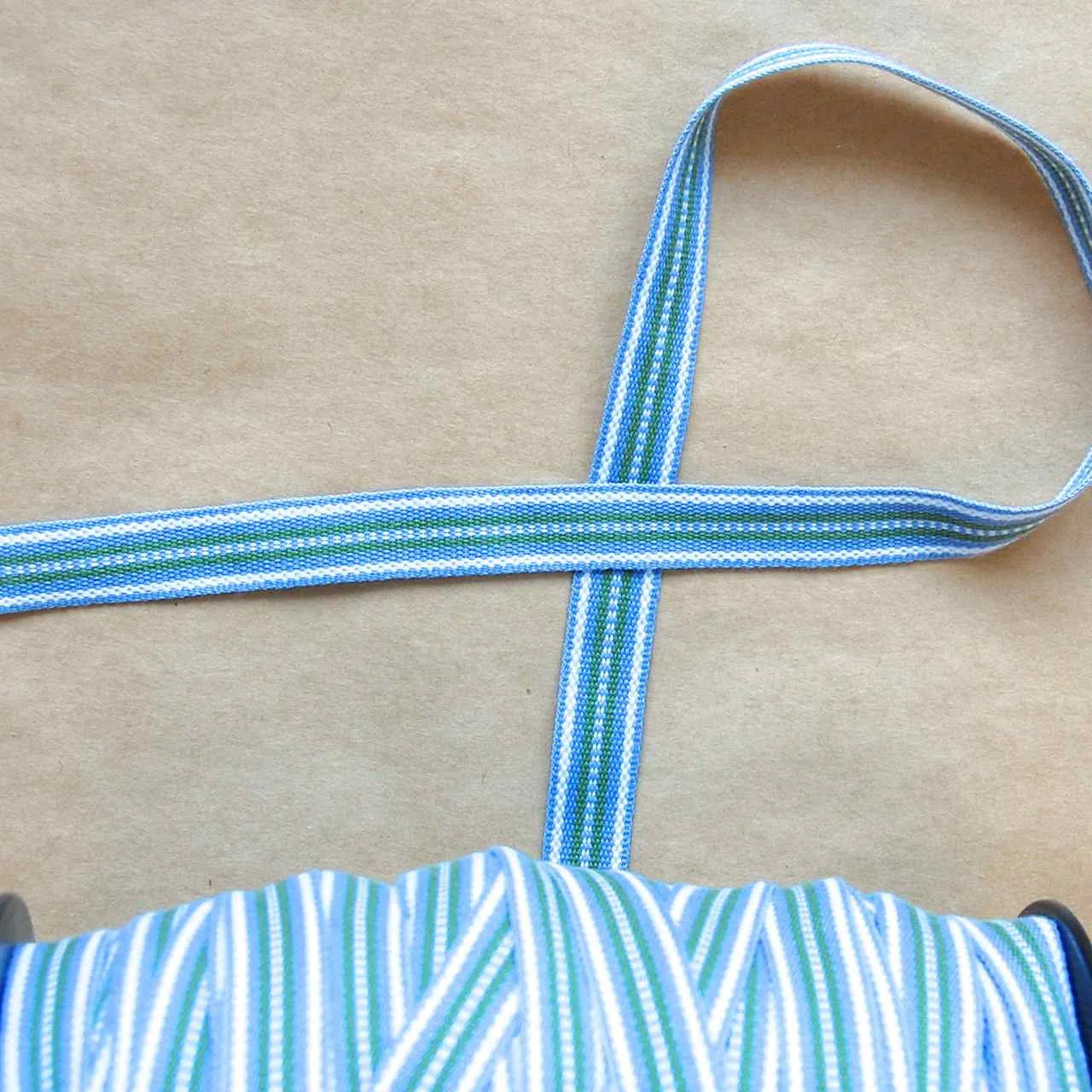 Swedish Cotton Trim, Railroad Stripe - Multiple Colorways