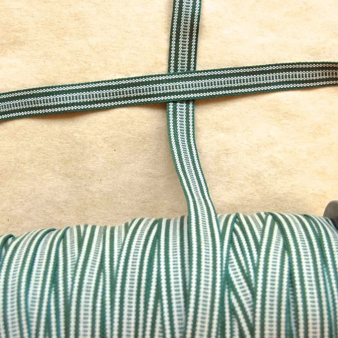 Swedish Cotton Trim, Railroad Stripe - Multiple Colorways