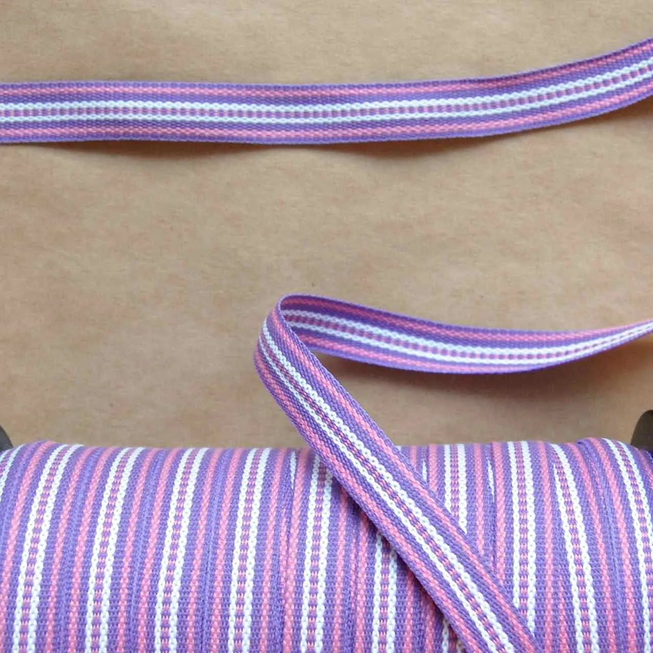 Swedish Cotton Trim, Railroad Stripe - Multiple Colorways