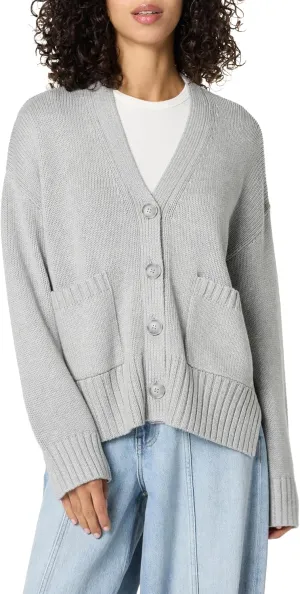 The Drop Women's Brigitte Cotton Blend Chunky Cardigan