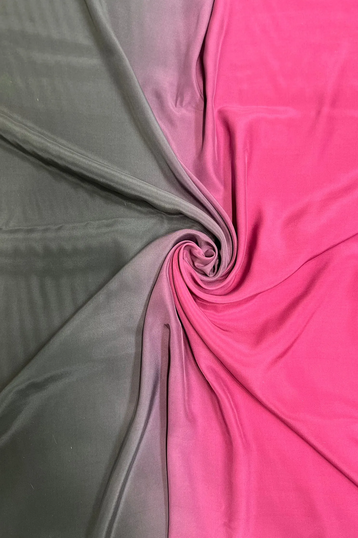 Vivacious/Black Satin Crepe