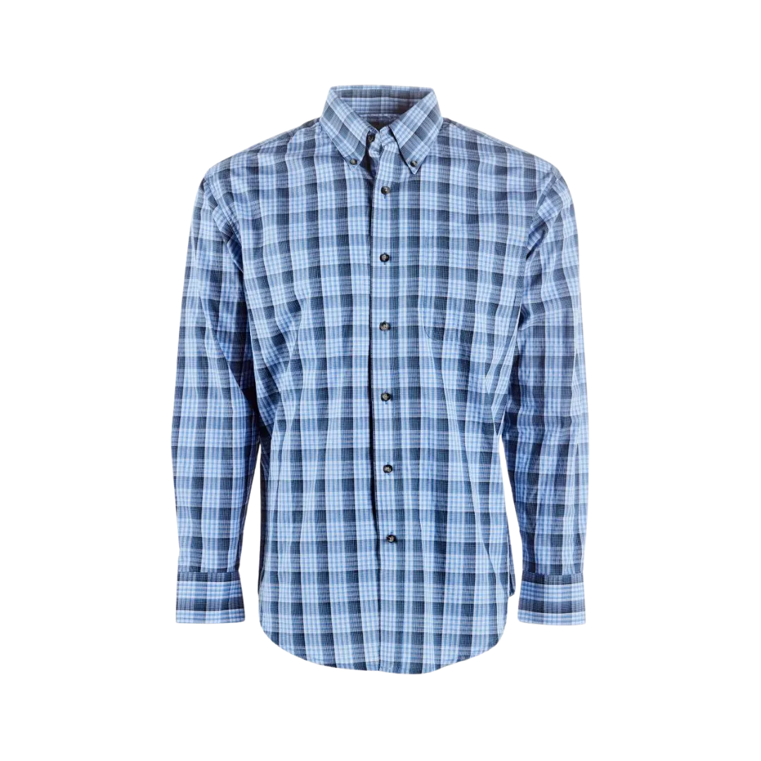 Wrangler Men's Riata Dress Plaid Big Shirt