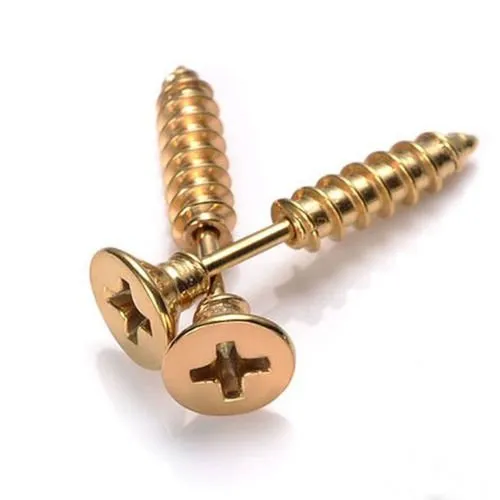 Yellow Chimes Screw Craft 316L Stainless Steel Stud Earrings for Men and Women