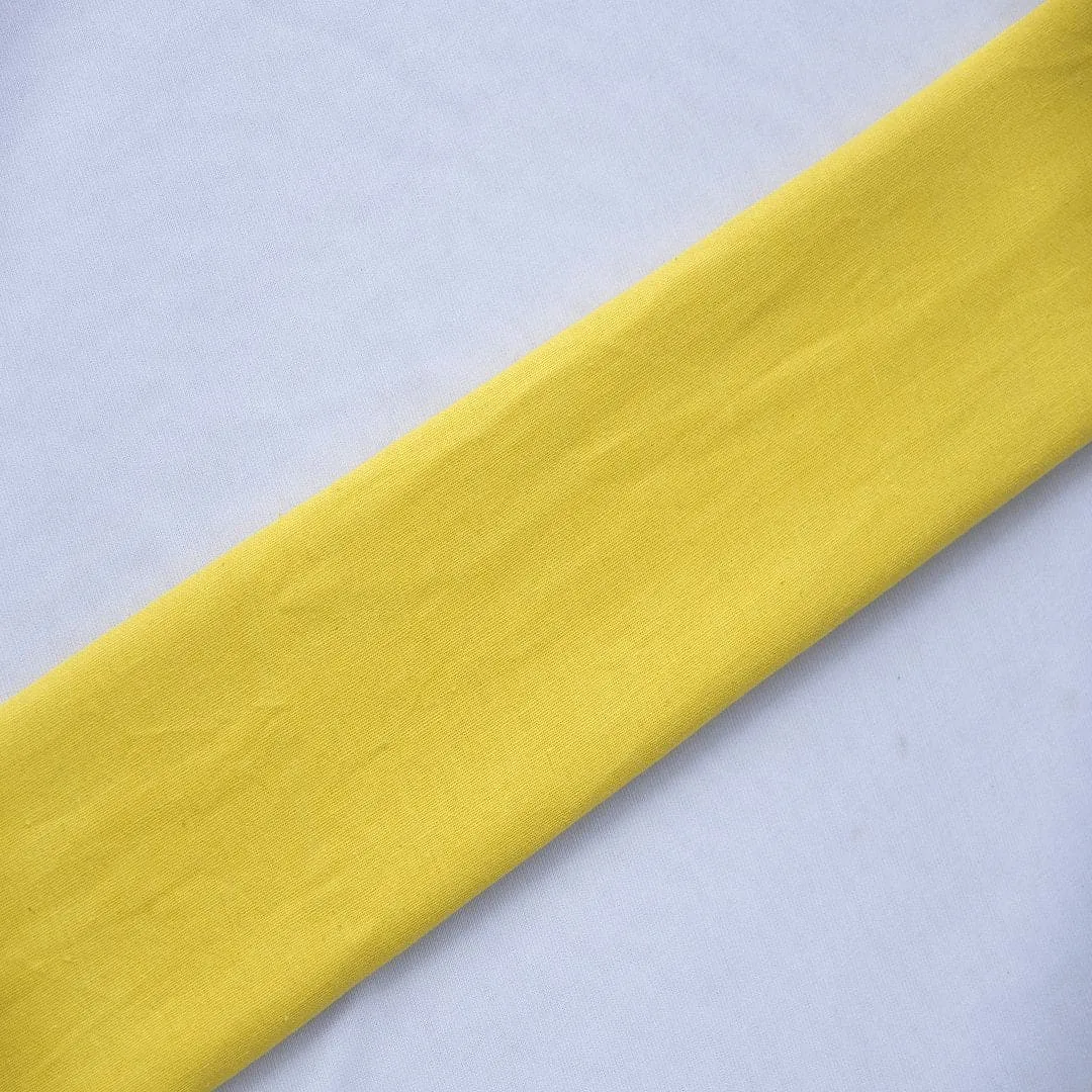 Yellow Pure Cotton Fabric